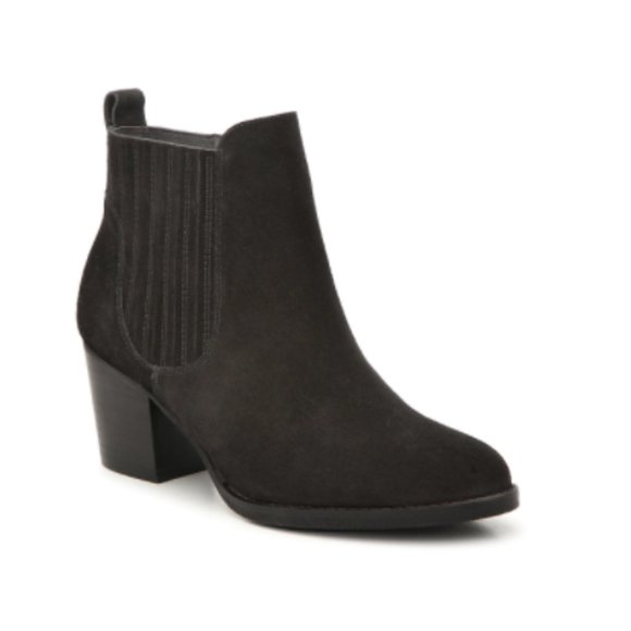 Black Suede Ankle Booties